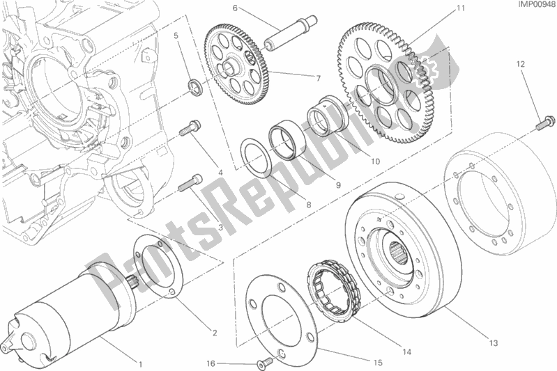 All parts for the Electric Starting And Ignition of the Ducati Scrambler Icon Thailand USA 803 2016